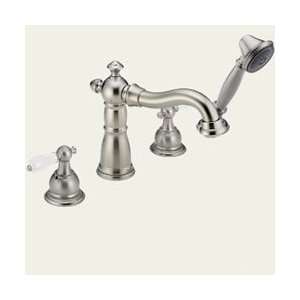   SS/DR4707 Victorian Deck Mount With Handshower Whirlpool Faucet   Stai