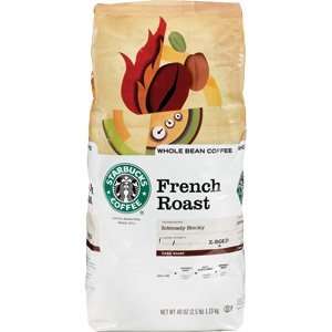 Starbucks French Roast Whole Bean Coffee   2.5 Pounds (40 Oz.)  