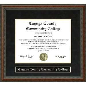  Cayuga County Community College Diploma Frame Sports 