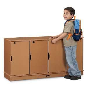   Kids 4 Section Stacking Lockable Lockers,Double Tier