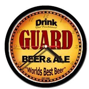 GUARD beer and ale cerveza wall clock 