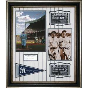  New York Yankees   Opening Day 1929 Tribute Framed 
