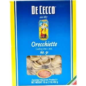  Dececco Pasta Orecchiette Pasta ( 20x16 Oz) Health 