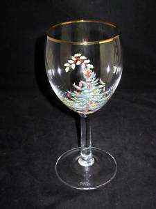 Spode CHRISTMAS TREE Wine Glass, 7 1/8 Tall  