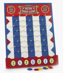 WOODEN DISK DROP GAME PLINKO STYLE NEW CARNIVAL PARTY  