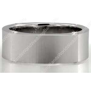  Square Shaped Diamond Wedding Ring 7.00mm 0.16 Ctw 