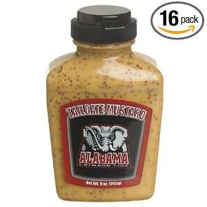 Tailgate Mustard The University Of Alabama, 9 Ounce Jars (Pack of 16)