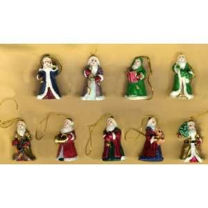  Victorian Santa Miniature Ornament Set