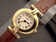 Highly Collectible CARTIER 18k Gold Womens Vintage Watch in Superb 