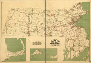   1899 railroads massachusetts maps cartographer geo h walker co