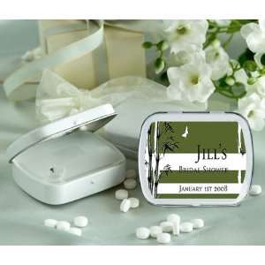 Wedding Favors Green Bamboo Design Asian Theme Personalized Glossy 