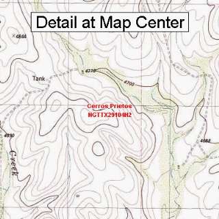  USGS Topographic Quadrangle Map   Cerros Prietos, Texas 