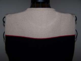 Burberry Sleeveless Sweater Vest 100% Cashmere Size L  