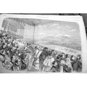  The Derby From Grandstand 1860 Horse Racing