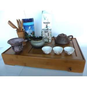  Professional OoLong Tea Drinking Set  Comes With Beautiful Bamboo 