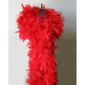  100g Red Feather Chandelle Boa 6 feet long for Party 