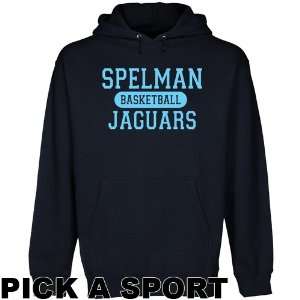 Spelman College Jaguars Custom Sport Pullover Hoodie   Navy Blue
