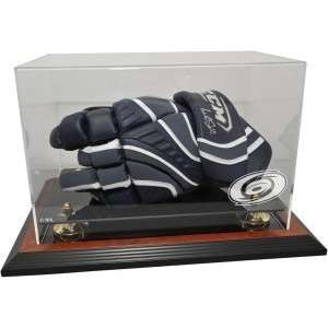  Hockey Player Glove Display Case, Brown   Carolina Hurricanes   NHL 