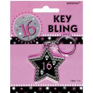  Sweet 16 Sparkle Keychain (1 per package) Toys & Games