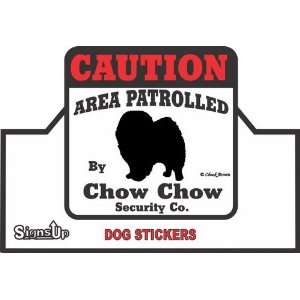 Chow Chow Caution Sticker  Grocery & Gourmet Food