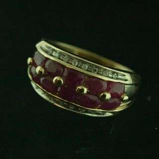 10K Yellow Gold Ruby Ring  