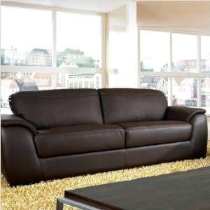  Bundle 72 Charleston Leather Sofa in Dark Brown (2 Pieces 