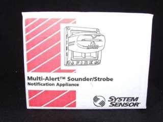 System Sensor Multi Alert Sounder/Strobe MASS24110ADA  