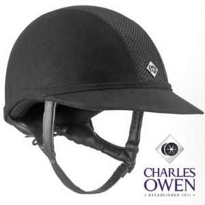 Charles Owen SP8 Riding Helmet Black/Silver, 7  Sports 