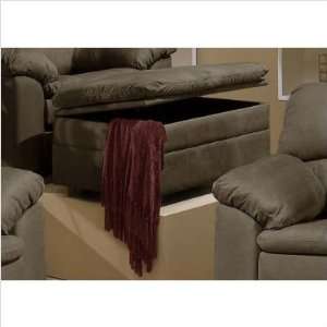  Simmons Upholstery 6399   Storage Ottoman   Fine Suede 