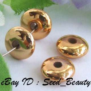 Fgp0590 100x golden metalized plastic CCB Beads 3x8mm.5  