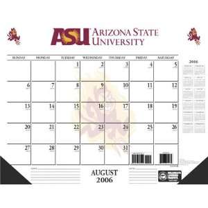 Arizona State Sun Devils 22x17 Academic Desk Calendar 2006 07  