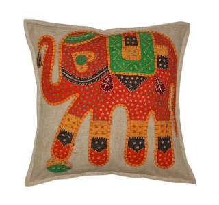 Designer 5 Pc Cushion Covers Elephant Antique Vintage  