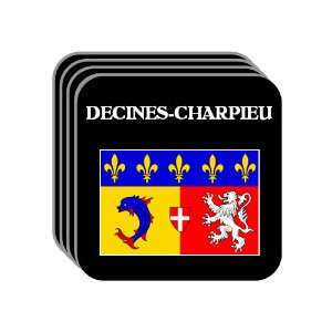  Rhone Alpes   DECINES CHARPIEU Set of 4 Mini Mousepad 