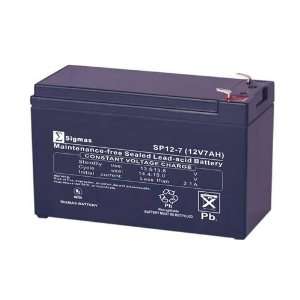  Sigmas Battery SP12 7   12.00 Volt 7.00 AmpH SLA Battery 