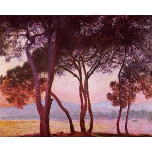  Claude Monet View of Juan Les Pins  Art Reproduction Oil 