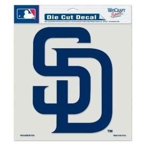  San Diego Padres Die Cut Decal   8x8 Color Sports 