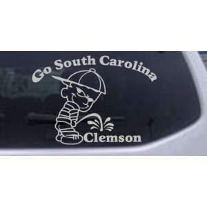 Go South Carolina Pee On Clemson Car Window Wall Laptop Decal Sticker 