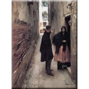  Street in Venice 22x30 Streched Canvas Art by Sargent, John Singer 
