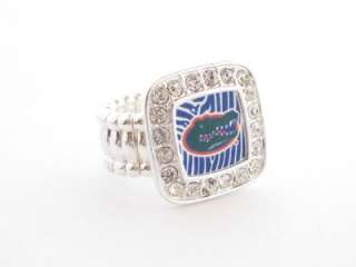 Florida Gators Zebra print Stretch Ring Jewelry UF  