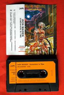 IRON MAIDEN SOMEWHERE IN TIME 1986 UNIQUE EXYU CASSETTE  