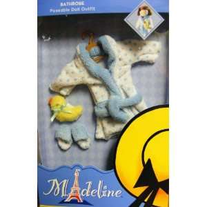  Madeline Doll Clothing Bathrobe with Slippers 2002 #84212 