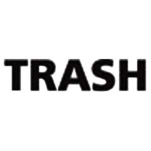  Rubbermaid 1 1/2H Trash Sortation Decal