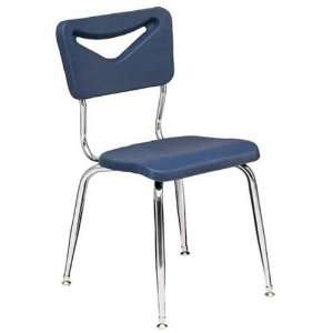 Scholar Craft 147AC Pli Stack Chair with Arm Rest and Casters 17.5 