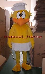 New Chef Chicken Chick Mascot Costume Cartoon Suit  