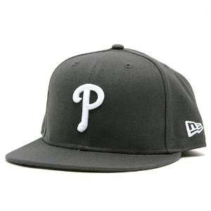   Phillies Basic Graphite 59Fifty Fitted Cap 7 7/8