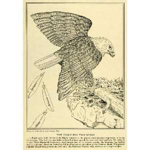 1934 Print Bald Eagle Roosevelt Hull Wallace Perkins FERA Ickes 
