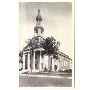 1960s Vintage Postcard First Congregational Church   Evanston Illinois