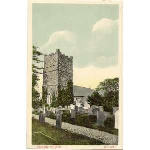 1905 Vintage Postcard Churchyard of Clovelly Church   Clovelly England 