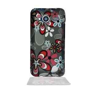 HTC EVO Shift 4G Red Flower 2D Premium Design Phone Protector Hard 
