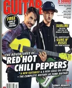Guitar World Magazine Red Hot Chili Peppers October 2011 Flea Guns N 